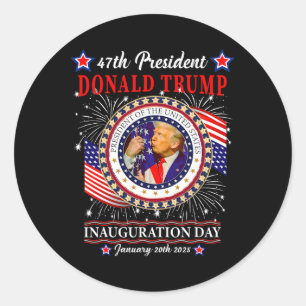 Adesivo Presidente Donald Trump Inauguração Dia 2025