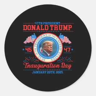 Adesivo Presidente Donald Trump Inauguração Dia 2025