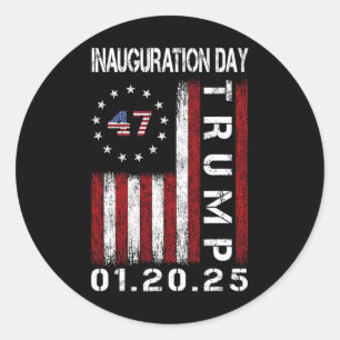 Adesivo Presidente Donald Trump Inauguração Dia 2025