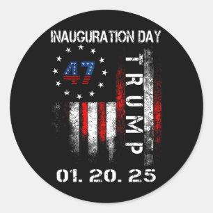 Adesivo Presidente Donald Trump Inauguração Dia 2025