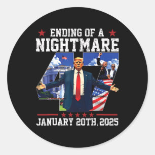 Adesivo Presidente Donald Trump Inauguration Day 2025 Uni 