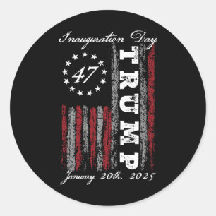 Adesivo Presidente Donald Trump Inauguration Day 2025 Us F