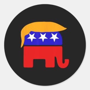 Adesivo Presidente Donald Trump Republicano Elephant Hair