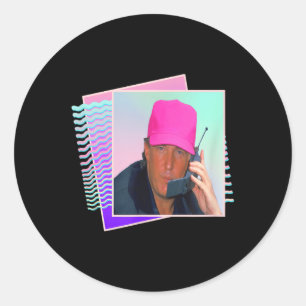 Adesivo Presidente Donald Trump Retro 80s 90s Gráfico