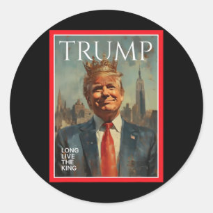 Adesivo Presidente Donald Trump Viva o Rei 