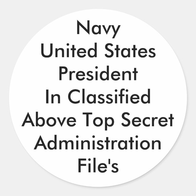 Adesivo Presidente dos Estados Unidos (Frente)