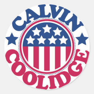 Adesivo Presidente dos EUA Calvin Coolidge