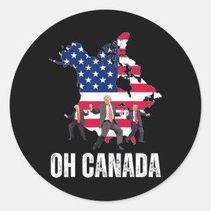 Adesivo Presidente Engraçado Donald Trump Oh Canadá Estado