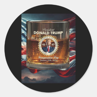 Adesivo Presidente Homenagem Donald Trump Inauguração Gl