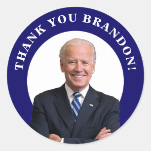 Adesivo Presidente Joe Biden Obrigado Brandon!