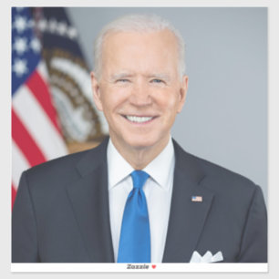 Adesivo Presidente Joe Biden White House Retrato