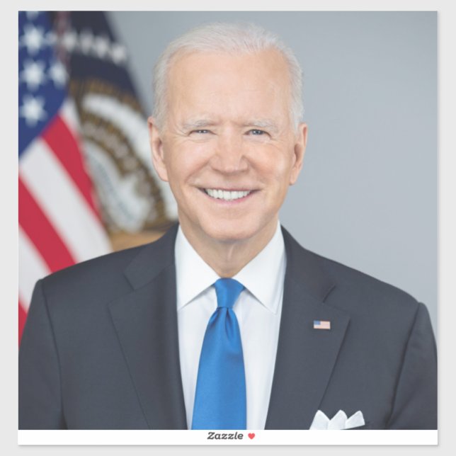 Adesivo Presidente Joe Biden White House Retrato (Folha)