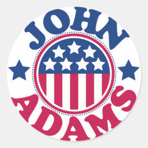 Adesivo Presidente John Adams dos E.U.