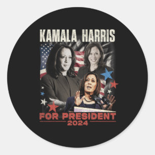 Adesivo Presidente Kamala Harris Não vamos voltar a 2024