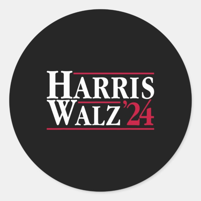 Adesivo Presidente Kamala Harris Tim Walz Vp Brat Cat Ladi (Frente)