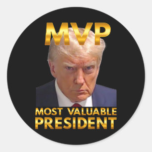 Adesivo Presidente Mais Valente Do Mvp Donald Trump Novo G