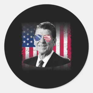 Adesivo Presidente Reagan Bandeira EUA Patriótico American