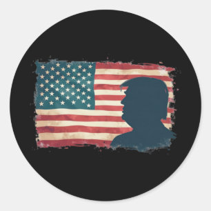 Adesivo Presidente Trump 2024 Patriot Democracy Americana