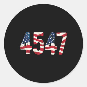 Adesivo Presidente Trump 2024 Vintage 45 47 Eua Em Dúvida