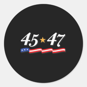 Adesivo Presidente Trump 45 47 Números De 45 E 47