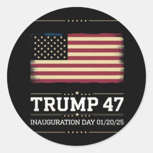 Adesivo Presidente Trump 47º Presidente Dos Estados Unidos