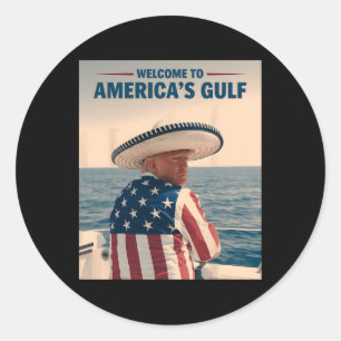 Adesivo Presidente Trump América do Golfo do México Sombre