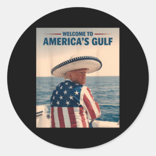 Adesivo Presidente Trump Americas Golfo México Sombrero Am