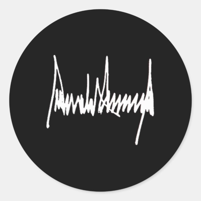 Adesivo Presidente Trump Assinatura Esquerda do Peito Bran (Frente)