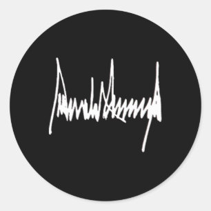 Adesivo Presidente Trump Assinatura Esquerda do Peito Bran