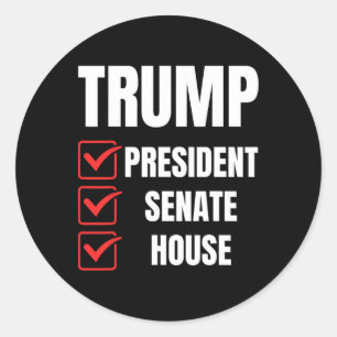 Adesivo Presidente Trump Câmara do Senado