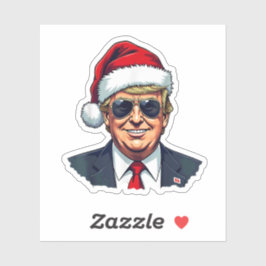 Adesivo Presidente Trump Christmas Retornando a América