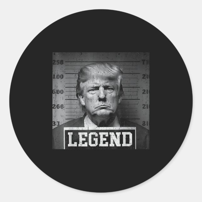 Adesivo Presidente Trump Mug Shot (Frente)