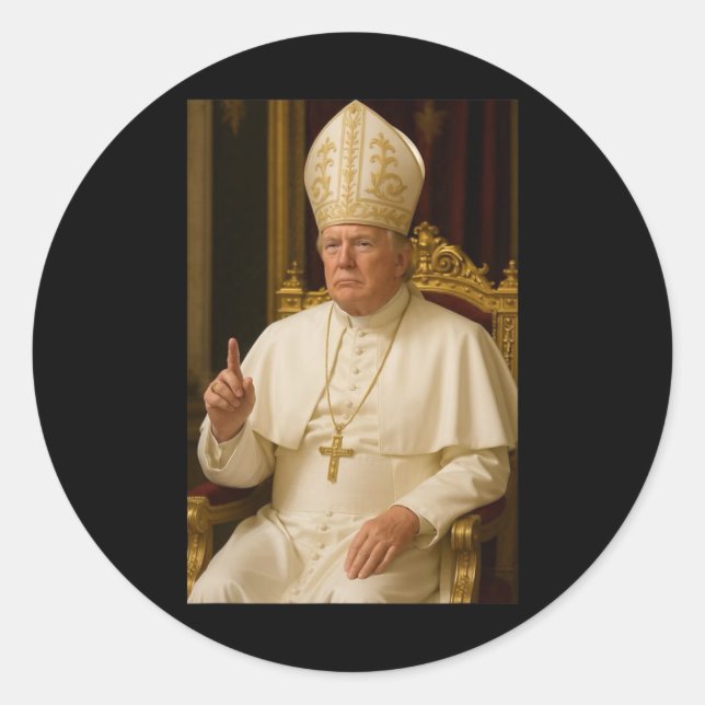 Adesivo Presidente Trump Pope 2025 (Frente)