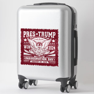 Adesivo Presidente Trump Venceu 2024