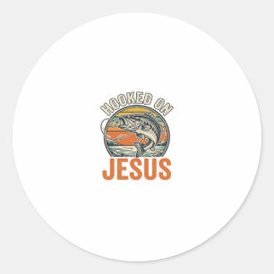 Adesivo Preso a Jesus Fé em Pesca de Bass Vintage