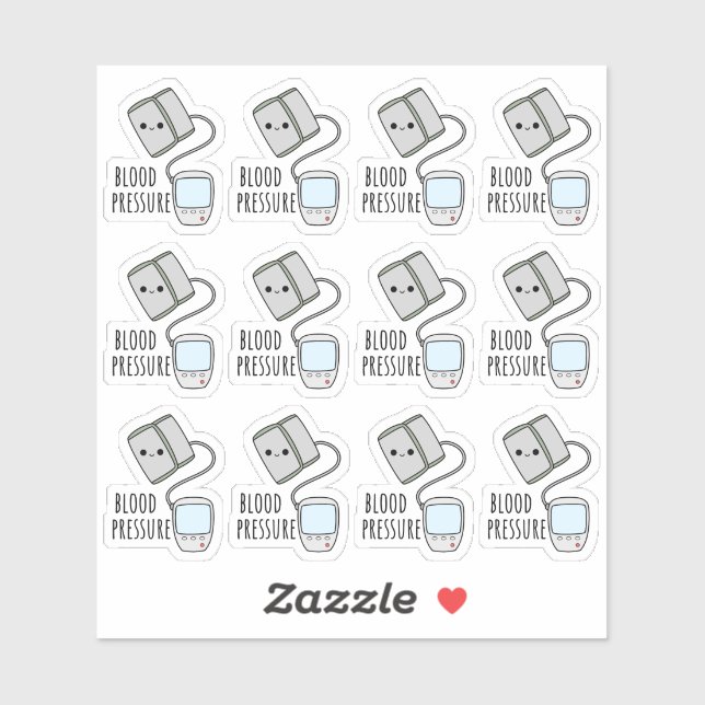 Adesivo Pressão Arterial Rótulos de Gravação de Rastreamen (Folha)