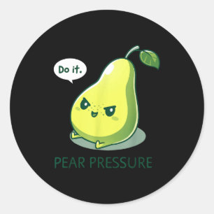 Adesivo Pressão de Pera Brinca com Fruta