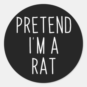 Adesivo Presumo Que Sou Um Rato Presente Engraçado e Pregu
