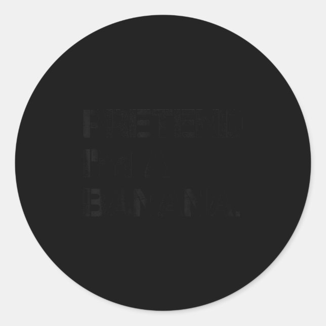 Adesivo Pretend I'm A Banana Lazy Halloween Party Banana C (Frente)