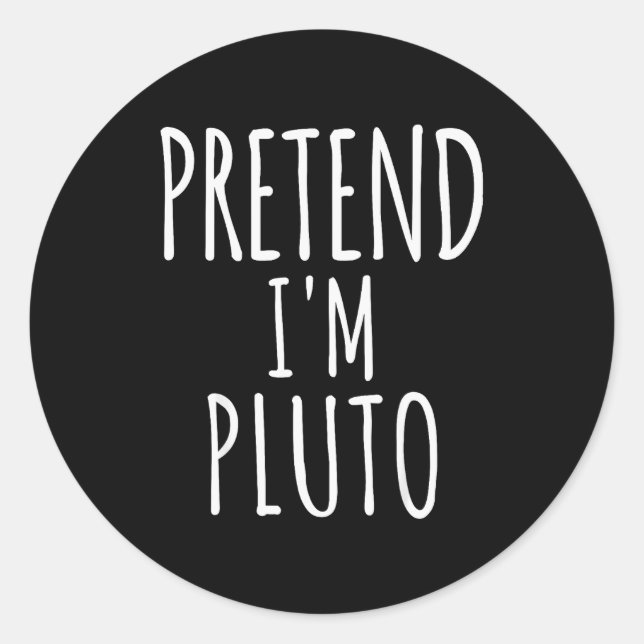 Adesivo Pretend I'm Man Costume Matching Funny Halloween  (Frente)