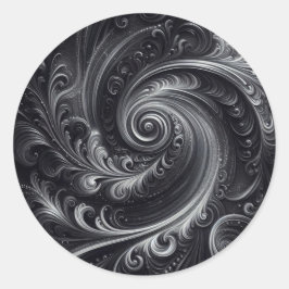Adesivo Preto Branco Cinza Abstrato Moderno Simples Redemo