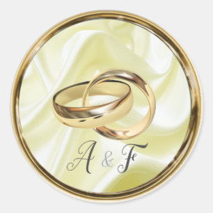 Adesivo Preto com Dourado na Seda de Champanhe