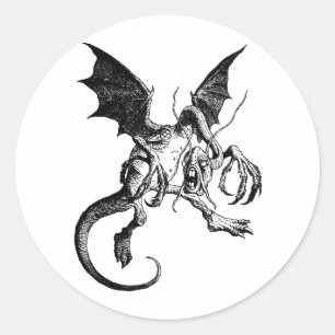 Adesivo Preto de Jabberwocky