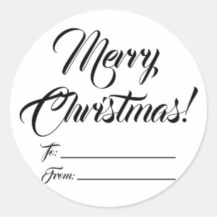 Adesivo Preto de Natal branco a branco a partir da escrita
