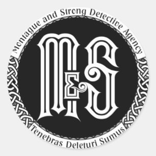 Adesivo Preto do logotipo de M&S