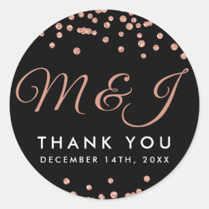 Adesivo Preto Dourado cor-de-rosa dos confetes do brilho