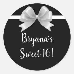 Adesivo Preto e Branco Arco Clássico Elegante Favorito do 