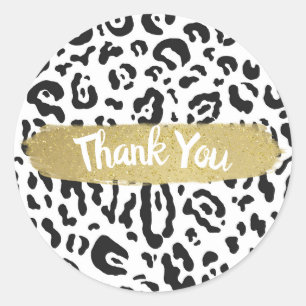 Adesivo Preto e Branco Cheetah Leopardo Estampa Animal Fes