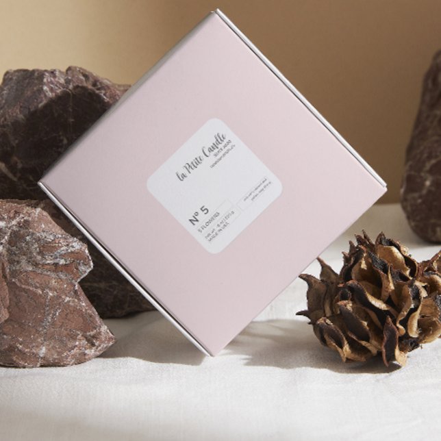 Adesivo preto e branco minimalista elegante (Criador carregado)