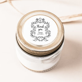 Adesivo Preto e Branco Regal | Quadro Vintage Barroco